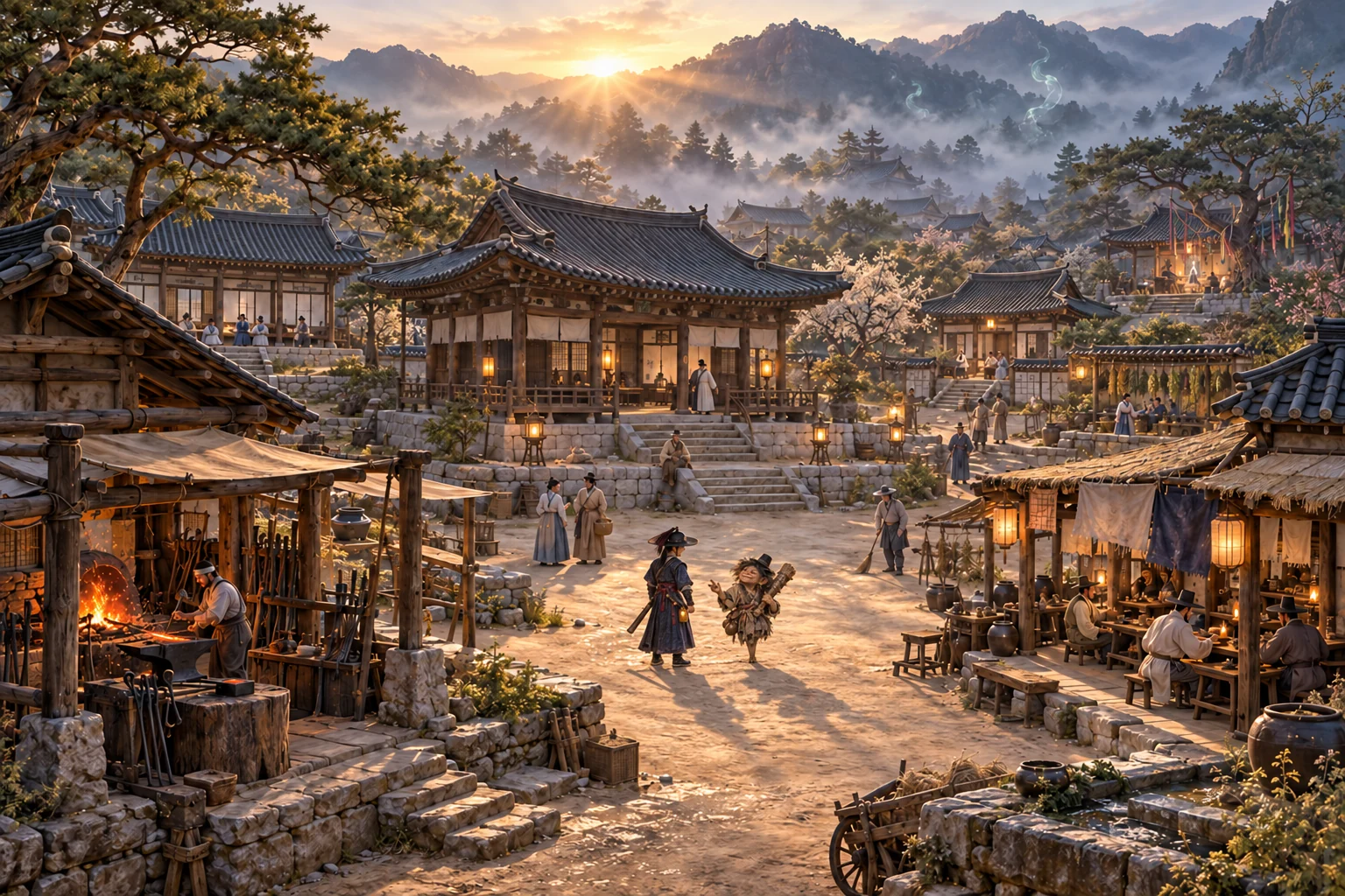한양의 낮 · 조선통금 · 게임 아트